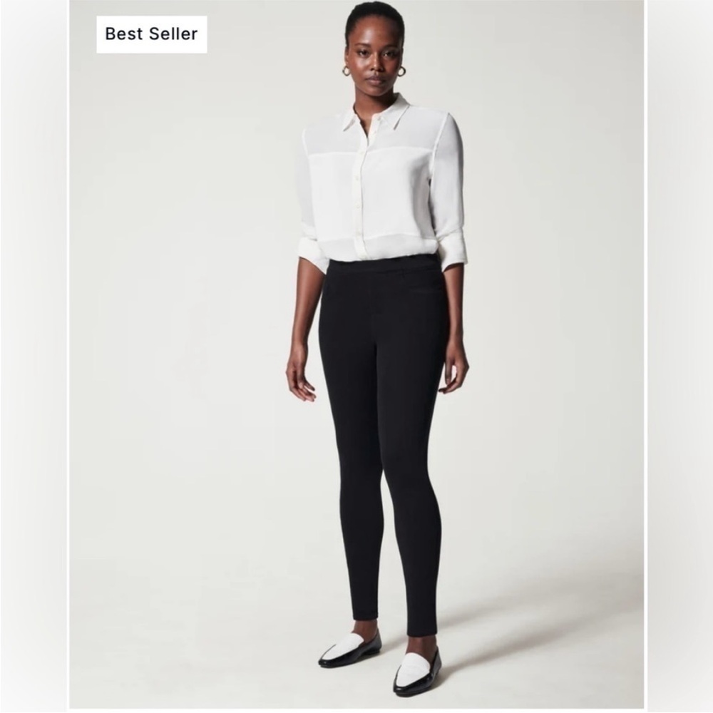 SPANX black Jean-ish ankle leggings‎ 
Size medium